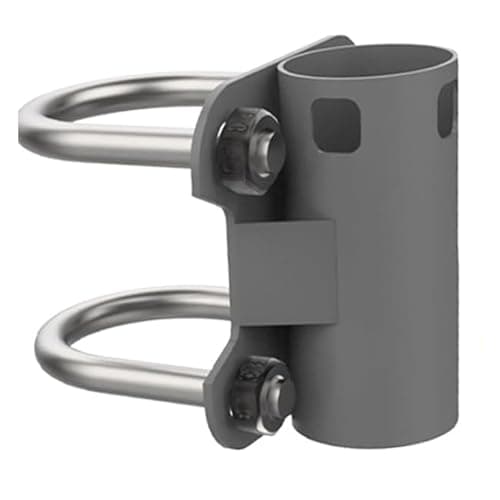 Image of Antenna Mast Mounting Bracket, U Shape Starlink Pole Mount with 30mm to 50mm Adjustable, Stainless Steel Heavy Duty Mast, for Outdoor Antenna Pole Pipe