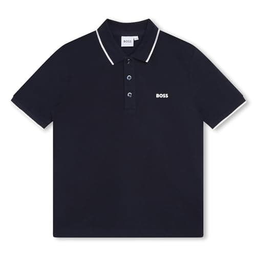 Image of BOSS Kids Small Logo Polo Shirt Short Sleeve Blue