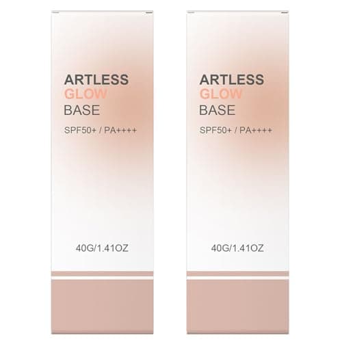 Image of Artless Glow Base, Hydrating Makeup Primer & UV Defense, Natural Brightening Base, Non-Greasy & Smooth, SPF 50(2pcs)