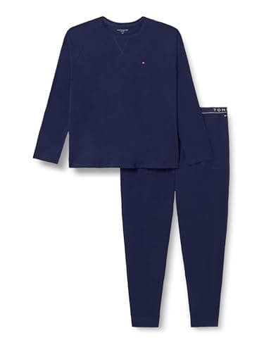 Image of Tommy Hilfiger Men BT LS JERSEY PJ SET CUFFED UM0UM03723 Set, Blue, XXL