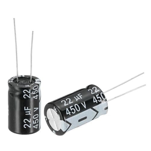 Image of sourcing map 22uF 450V 13x21mm Electrolytic Capacitor, Radial Leads Aluminum Capacitors for TV, VCD, LCD Monitor, Speaker, 20Pcs
