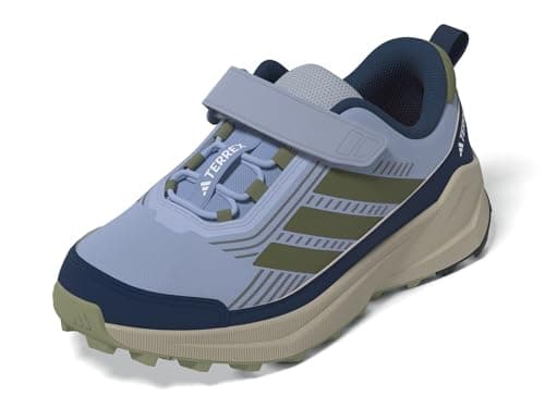 Image of adidas Unisex Kids Terrex Trailmaker 2 Hiking Shoes Kids, Glow Blue/Tent Green/Dusky Petrol, 13 UK Child