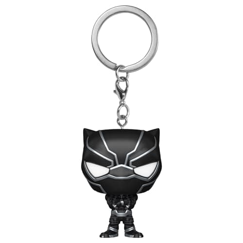 Image of Funko Pop! Keychain: Marvel - New Classics - Black Panther - Novelty Keyring - Collectable Mini Figure - Stocking Filler - Gift Idea - Official Merchandise - Comic Books Fans