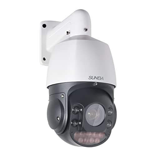 Image of SUNBA High Speed 4K 8MP IP PoE+ PTZ Camera Outdoor, 20X Optical Zoom, Two Way Audio & Built-in TF Card Slot, 24x7 Automatic PTZ Tour, Night Vision up to 200m (405-D20X 4K)