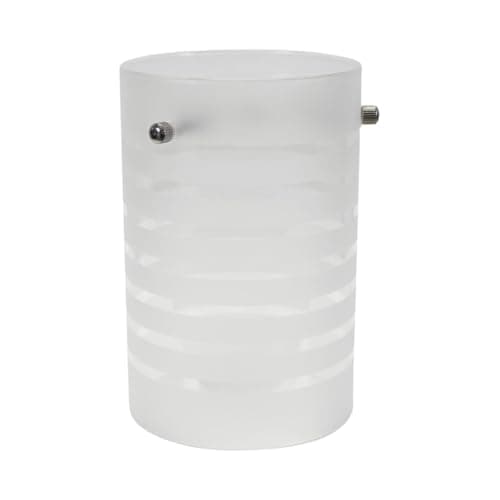 Image of ValueLights | Easy Fit Striped Frosted Glass Ceiling Pendant Light Shade Bedroom Hallway Lampshade | Ceiling Lights, Home Décor & Improvement Essential | 100mm Shade Width