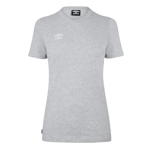 Image of Umbro Boys Crew T-Shirt Light Grey Marl XS