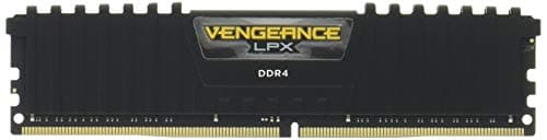 Image of CORSAIR VENGEANCE LPX DDR4 RAM 32GB (2x16GB) Up to 2666MHz CL16-18-18-35 1.2V Intel AMD Desktop Computer Memory - Black (CMK32GX4M2A2666C16)