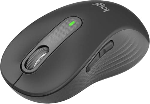 Image of Logitech Signature M650 Full-Size Wireless Mouse - Large Hands, 2-Year Battery, Silent Clicks, Customizable Side Buttons, Bluetooth, PC/Mac/Chromebook - Black (Renewed)