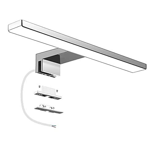 Image of Aourow Bathroom Mirror Lights Led 5W 500LM IP44 Neutral White 4000K,Bathroom Cabinet Light Mirror Front Lighting Lamp Stainless Steel,30cm