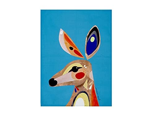 Image of Maxwell & Williams Pete Cromer Tea Towel, Kangaroo Print, 1% Cotton, 7 x 5 cm