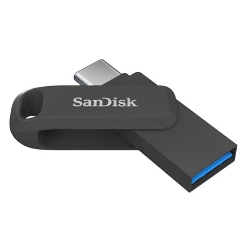 Image of SANDISK Ultra Dual Drive Go, USB Type-C & Type-A Flash Drive 128GB (Memory stick up to 400MB/s, Reversible Type-C and Type-A connectors for Android Smartphone, Tablets and Mac) Black