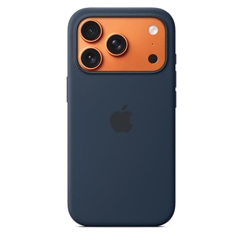 Image of Apple iPhone 17 Pro Silicone Case with MagSafe and Camera Control: Lightweight Phone Case, Wireless Charging Compatible, Smooth Matte Finish; Midnight 