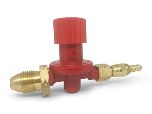Image of Tezla High Pressure Propane Regulator 4 bar Adjustable POL x 1/4" outlet 8 Kg/hr 8mm Nozzle Included