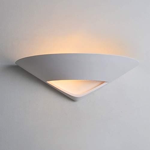Image of Zenon Lighting Collection Alba Range Modern Half Round Design Indoor White Ceramic Wall Light Fixture B811