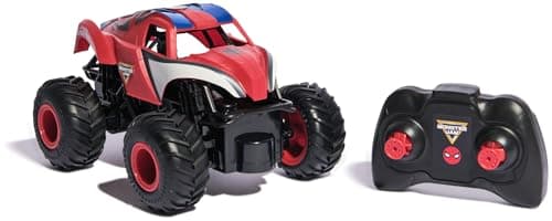 Image of Monster Jam, Marvel The Amazing Spider-Man RC Monster Truck, 1:24 Scale, Kids Toys for Boys and Girls Ages 4 and up