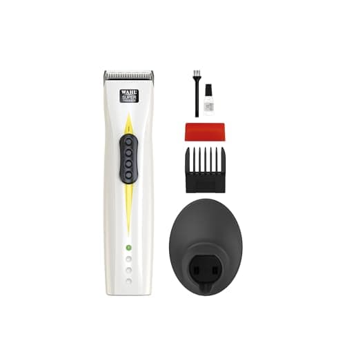 Image of Wahl Super Trimmer, Professional Hair Trimmers, Barber Supplies, Cord/Cordless, Lightweight and Ergonomic Design, Tight Edging and Lining, LED Charge Indicator