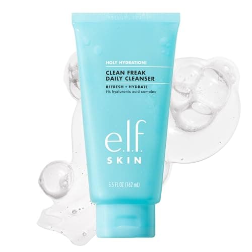Image of e.l.f. SKIN Holy Hydration! Clean Freak Daily Cleanser, Gentle Hydrating Gel Face Cleanser, Made With Hyaluronic Acid, Vegan & Cruelty-Free, 163ml