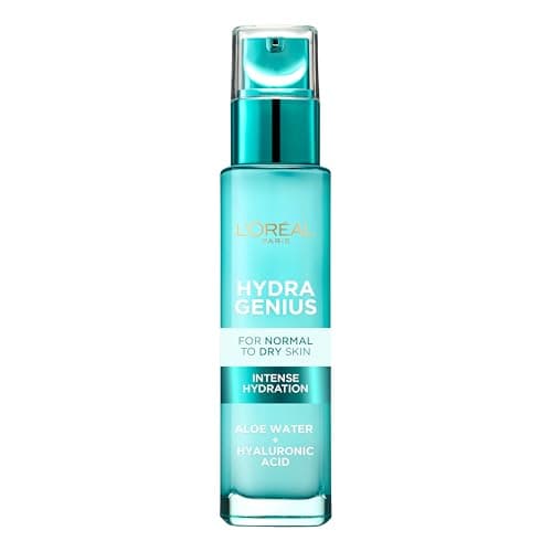 Image of L’Oréal Paris Hydra Genius Aloe Water - Specifically designed for Dry Skin, Provides Intense Liquid Hydration for Glowing Skin, Lightweight Formula with Aloe Water & Hyaluronic Acid, 70ml