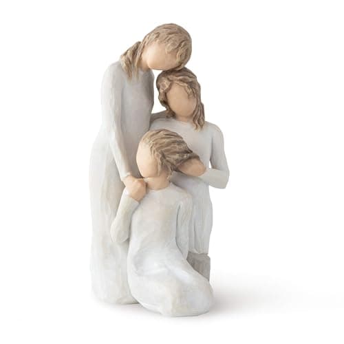 Image of Willow Tree Our Healing Touch, The Comfort of just Being Together, Celebrates Sisters, and Friendships Among Women, Mothers and Daughters, Sculpted Hand-Painted Figure