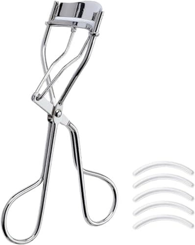 Image of Beter - Nickel Plated Eyelash Curler with Silicone Pads, Professional Eyelash Curler, Includes 5 Replacement Bands, High-Strength Steel, Lash Curler, Lifts Lashes for Lasting Curl, No Tugging