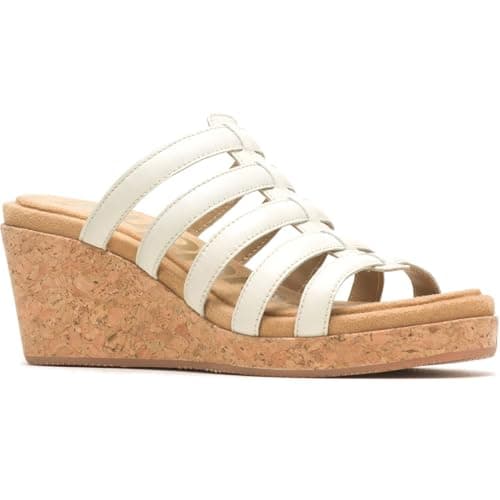 Image of Hush Puppies Female Willow Slide, White, 5