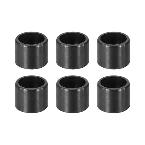 Image of sourcing map 6Pcs Sleeve Bearing Plastic Bushings ID 8mm x OD 10mm x Length 8mm POM Wrapped Oilless Bushing, Black