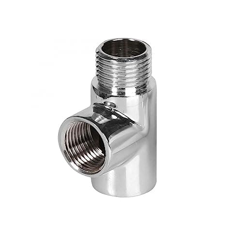 Image of T-Piece for Towel Rails - Heating Element Connector for Dual Fuel Radiators (Chrome)