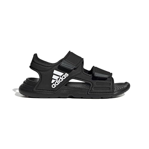 Image of adidas Unisex Kids Altaswim Sandals, Core Black/Cloud White/Grey Six, 2 UK