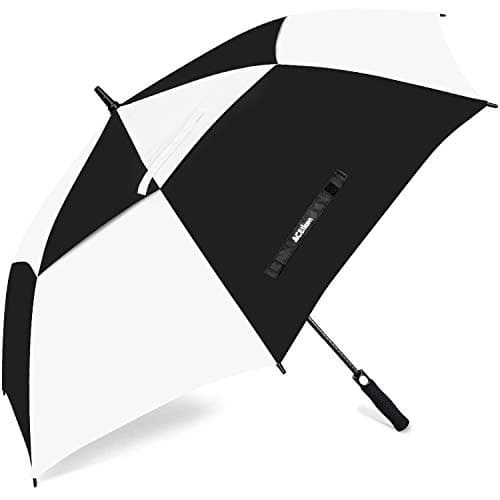 Image of ACEIken Golf Umbrella Windproof Large 62/68 Inch, Double Canopy Vented, Automatic Open, Extra Large Oversized,Sun Protection Ultra Rain & Wind Resistant Stick Umbrellas (Black/White, 68 inch)