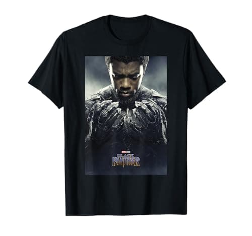 Image of Marvel Black Panther Avengers T'Challa Poster T-Shirt