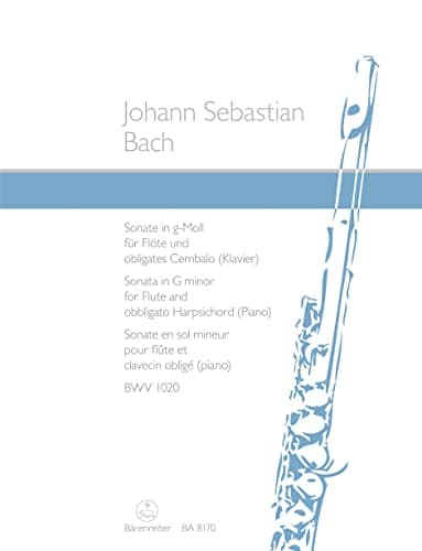 Image of Johann Sebastian Bach: Sonate g-Moll BWV 1020: Flute: Instrumental Work