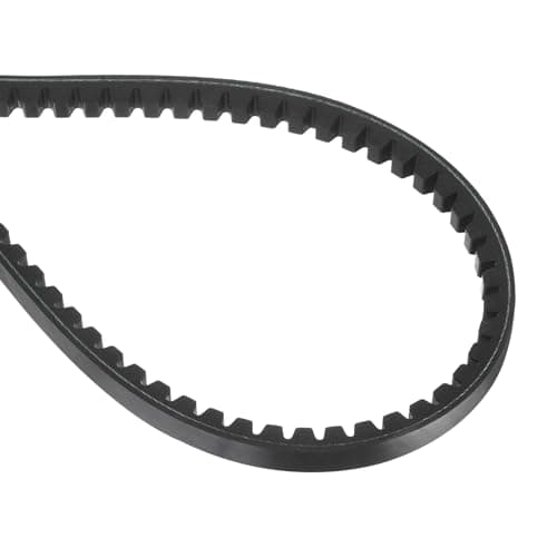 Image of sourcing map BX53 EPDM V-Belt, Raw Edge Cogged Industrial Rubber V Belt 0.67" Width x 53" Inside Circumference