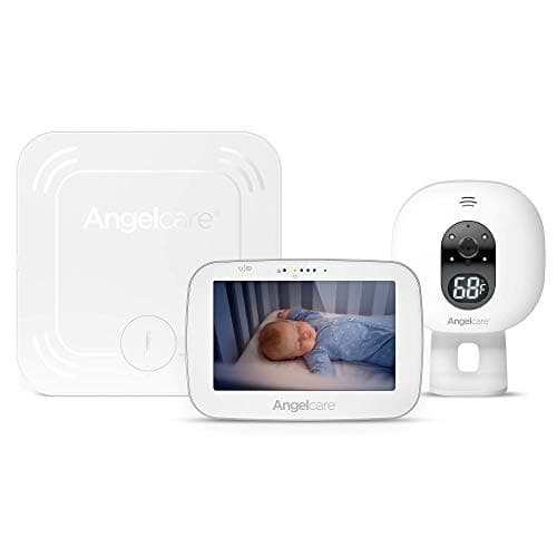 Image of Angelcare 3-in-1 AC527 Baby Monitor, with Breathing Movements Tracking, 5’’ Video, Sound & Temperature Display on Camera