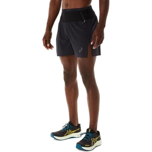 Image of ASICS 2011C726-001 Fujitrail Short Shorts Men's Performance Black Size XXL