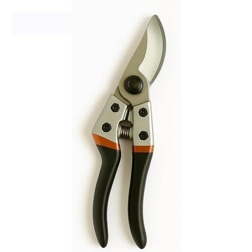 Image of 8" Bypass Garden Secateurs, Heavy Duty SK5 Steel Blades, Non-Slip Coated Handles, Lightweight & Ergonomic, Japanese Bypass Pruning Shears