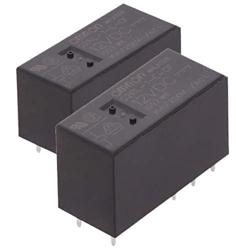 Image of OMRON G2RL-1-E-CF-DC12, 12V DC, 12vdc, 16A, Power PCB Relay (Pack of 2)