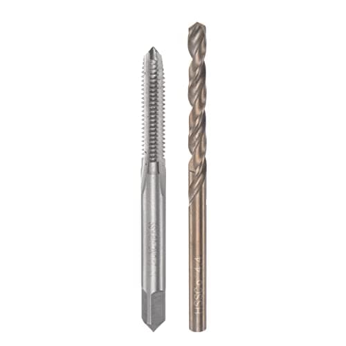 Image of sourcing map Tap & Bit Sets, 12#-24 UNC 2B Straight Flute Machine Thread Milling Tap, 4.4mm M35 Cobalt High Speed Steel (HSS-CO) Twist Drill Bit