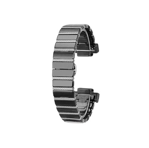 Image of Fit for Casio G-SHOCK DW-5600 GW-M5610 GW-B5600 GM5600 Ceramic Steel Watch band(Black silver black,For 5600)