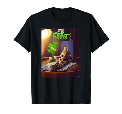 Image of Marvel Studios I Am Groot Poster T-Shirt