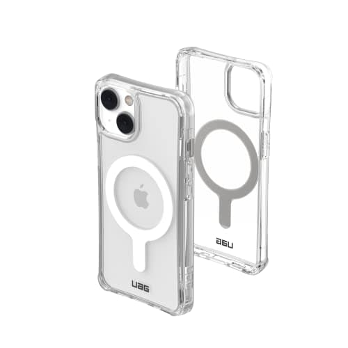 Image of URBAN ARMOR GEAR UAG Designed for iPhone 14 Case Clear Ice 6.1" Plyo Built-in Magnet Compatible with MagSafe Charging Lightweight Slim Shockproof Transparent Protective Cover