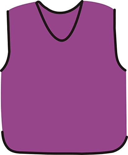 Image of PROSTYLE SPORTS 10 Football Training Bibs Football Netball Rugby Hockey Cricket - Purple - Adult