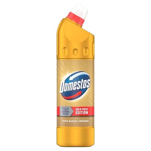 Image of Domestos Original Gold Pack Edition Thick Bleach disinfectant that eliminates 99.99% of bacteria and viruses* unstoppable strength 750 ml