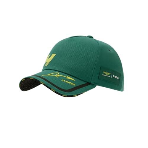 Image of Aston Martin F1 Team - Fernando Alonso Special Edition - Tech Baseball Cap, Hat - Official Merchandise - Green - Unisex - Adjustable