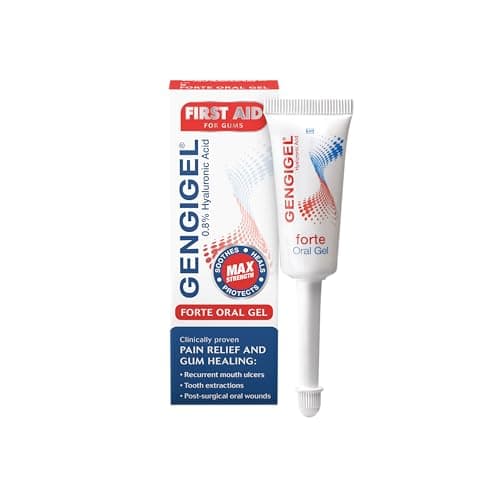 Image of Gengigel Forte First Aid Oral Gel 8ml – Hyaluronic Acid Mouth Ulcer Treatment for Adults, Intensive Gum Repair & Gum Disease Support, Targeted Care for Mouth Ulcers & Irritation