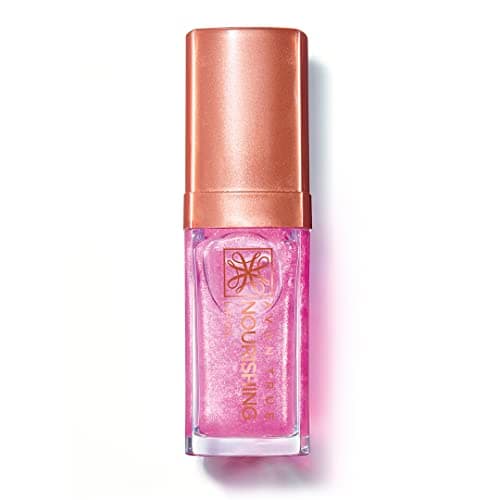 Image of AVON Nourishing Lip Oil Tone Shimmering Petal - Hydration - Enriched with Nourishing Oils of Jojoba, Avocado and Coconut and with Vitamin E - Light Pink