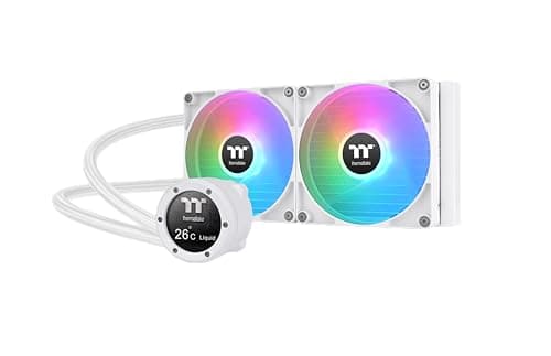 Image of Thermaltake TH280 V2 Ultra ARGB Sync/AlO Liquid Cooler/ARGB Fan 140 * 2/PWM 500~1800rpm/Water Block 2.1" LCD/Snow