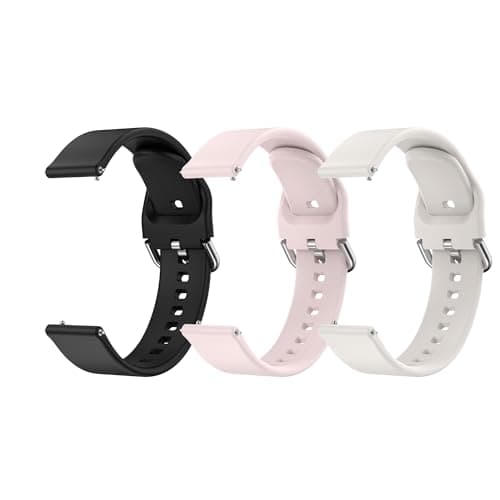 Image of 3 PACK Straps for Huawei GT5/ Huawei GT4 41mm, 18mm Soft Silicone Quick Release Replacement Sport Loop Watch Band 3-PACK 01