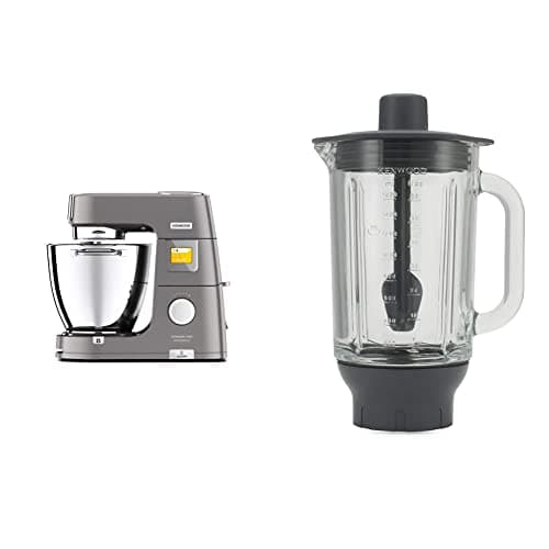 Image of Kenwood Titanium Chef Patissier XL Stand Mixer for Baking- Powerful Food Mixer & KAH359GL Blender Attachment for Kitchen Machines