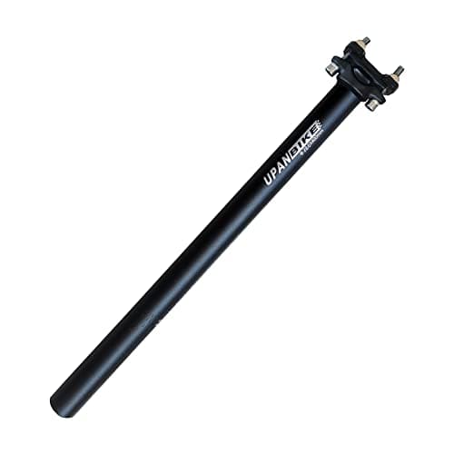 Image of UPANBIKE Bike Seatpost Aluminum Alloy φ25.4 28.6 27.2 30.9 31.6mm*400mm Extender Length Seat Post for Mountain Bike(Black φ28.6mm)