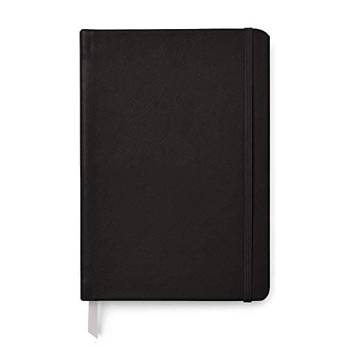 Image of Pukka Pad, Carpe Diem Soft Cover Journal - College Ruled Notebook - 8.38 x 5.25 Inches, Black